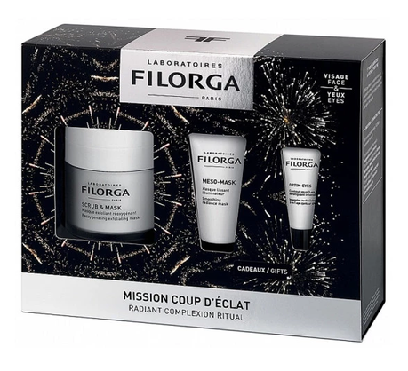 FILORGA KIT Scrub & Mask 55ml + Meso Mask 15ml + Optim Eyes 4ml